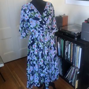 ASOS flowing floral maxi wrap style dress 14